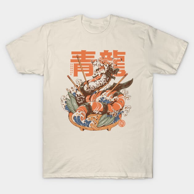Dragon Sushi T-Shirt by Ilustrata